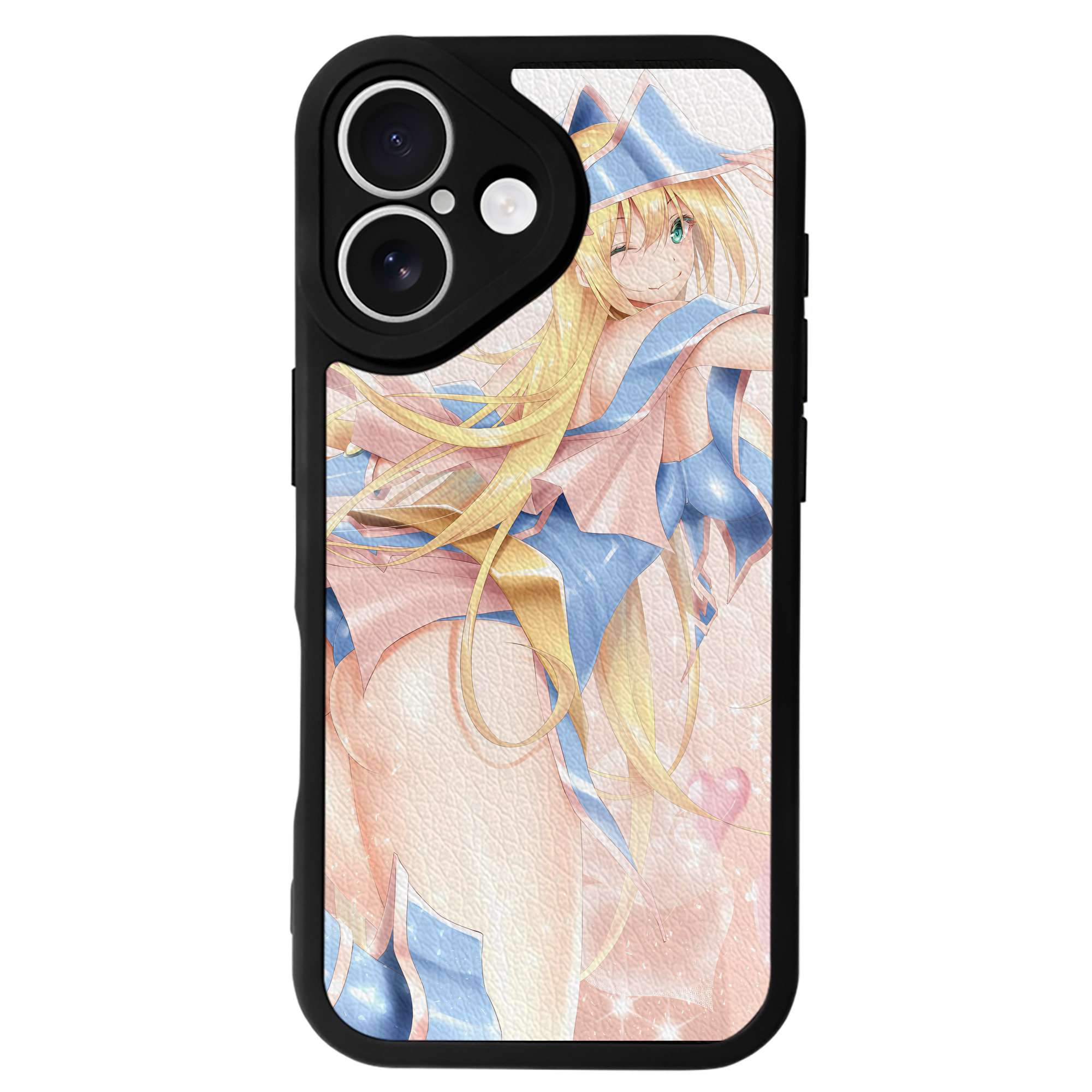 （画像用） 遊☆戯☆王 Yu-Gi-Oh! 【iPhone 16シリーズ対応】シリコンスマホケース（レザー調） 材質：シリコン